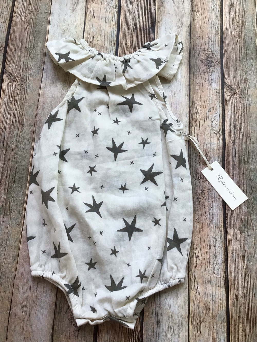 NWT Rylee + Cru Star Ruffle Bubble Romper